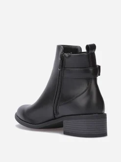 Sale La Modeuse Bottines Chelsea à bride et boucle Noir