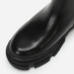Sale La Modeuse Bottines chelsea à plateforme crantée Noir