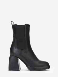 Hot La Modeuse Bottines chelsea à plateforme Noir