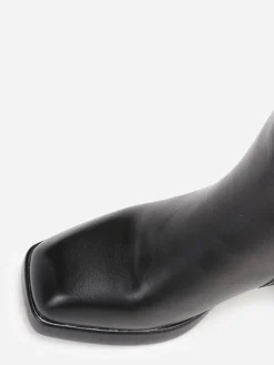 Hot La Modeuse Bottines chelsea à plateforme Noir