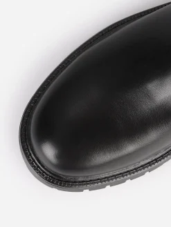 New La Modeuse Bottines chelsea à semelle chunky Noir