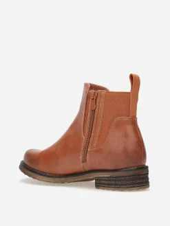 Best La Modeuse Bottines Chelsea à semelle dentelée Camel