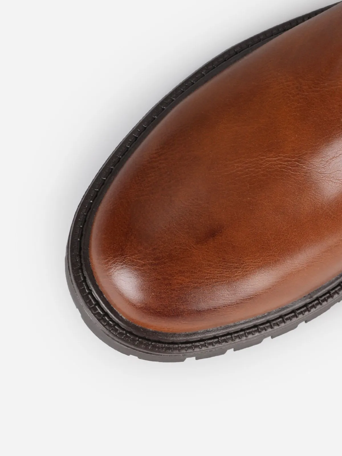 Outlet La Modeuse Bottines chelsea à semelle chunky Camel