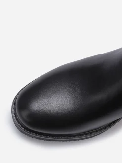 Hot La Modeuse Bottines chelsea à talon et fine bride Noir