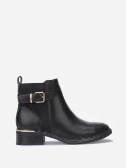 La Modeuse Bottines chelsea avec bride à boucle Noir