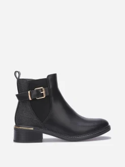Online La Modeuse Bottines chelsea avec paillettes Noir