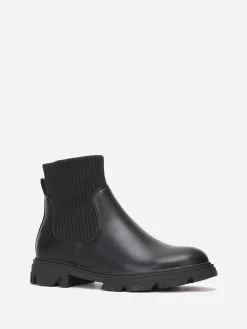 Online La Modeuse Bottines chelsea chaussettes grandes tailles Noir