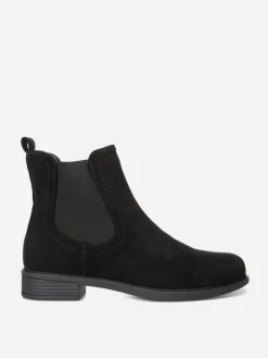 Outlet La Modeuse Bottines chelsea en suédine Noir