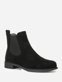 Outlet La Modeuse Bottines chelsea en suédine Noir
