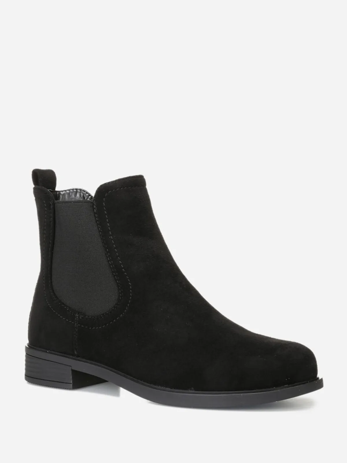 Outlet La Modeuse Bottines chelsea en suédine Noir