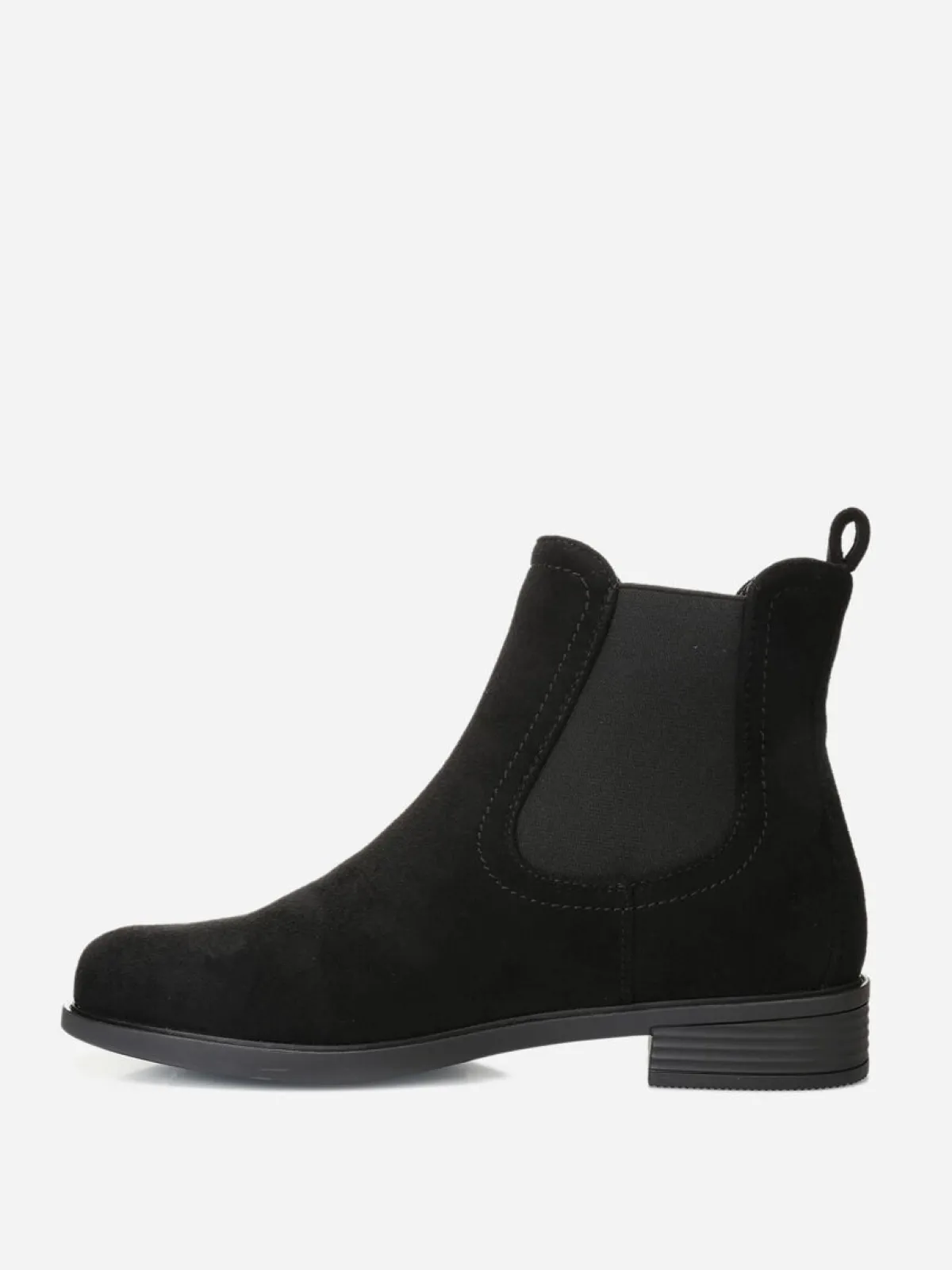 Outlet La Modeuse Bottines chelsea en suédine Noir
