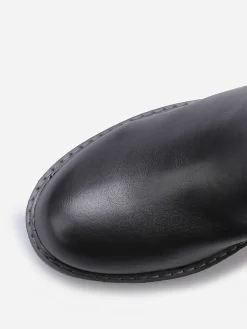 Online La Modeuse Bottines compensées à boucle Noir