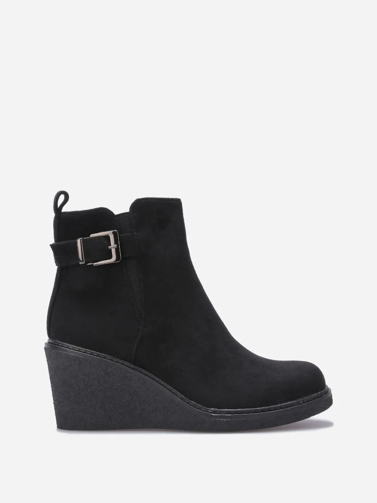 Sale La Modeuse Bottines compensées en suédine Noir