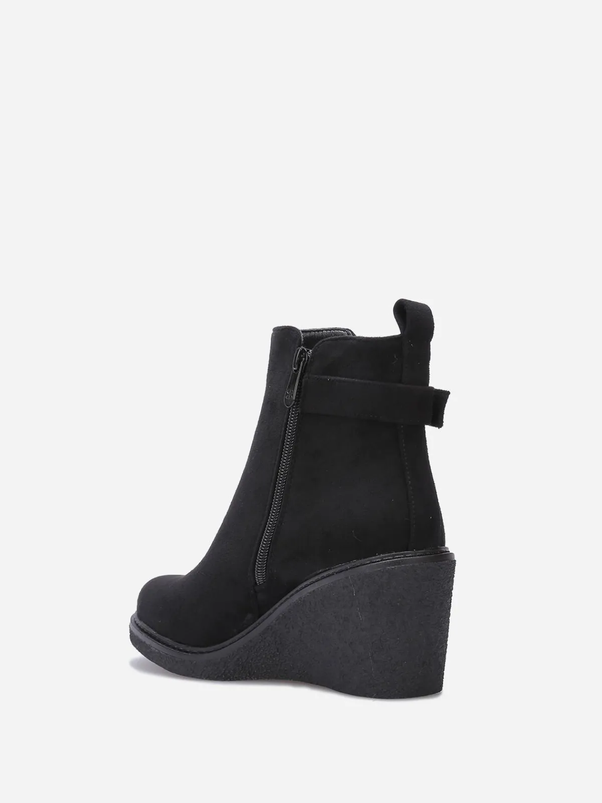 Sale La Modeuse Bottines compensées en suédine Noir