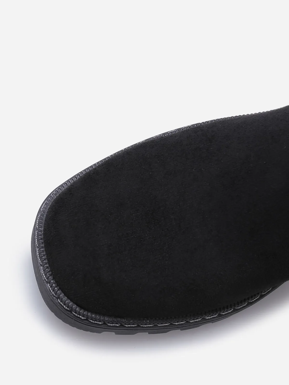 Hot La Modeuse Bottines crantées et fourrées Noir