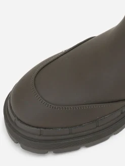 Online La Modeuse Bottines crantées style chelsea mates Vert