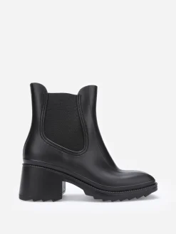 New La Modeuse Bottines de pluie style Chelsea Noir