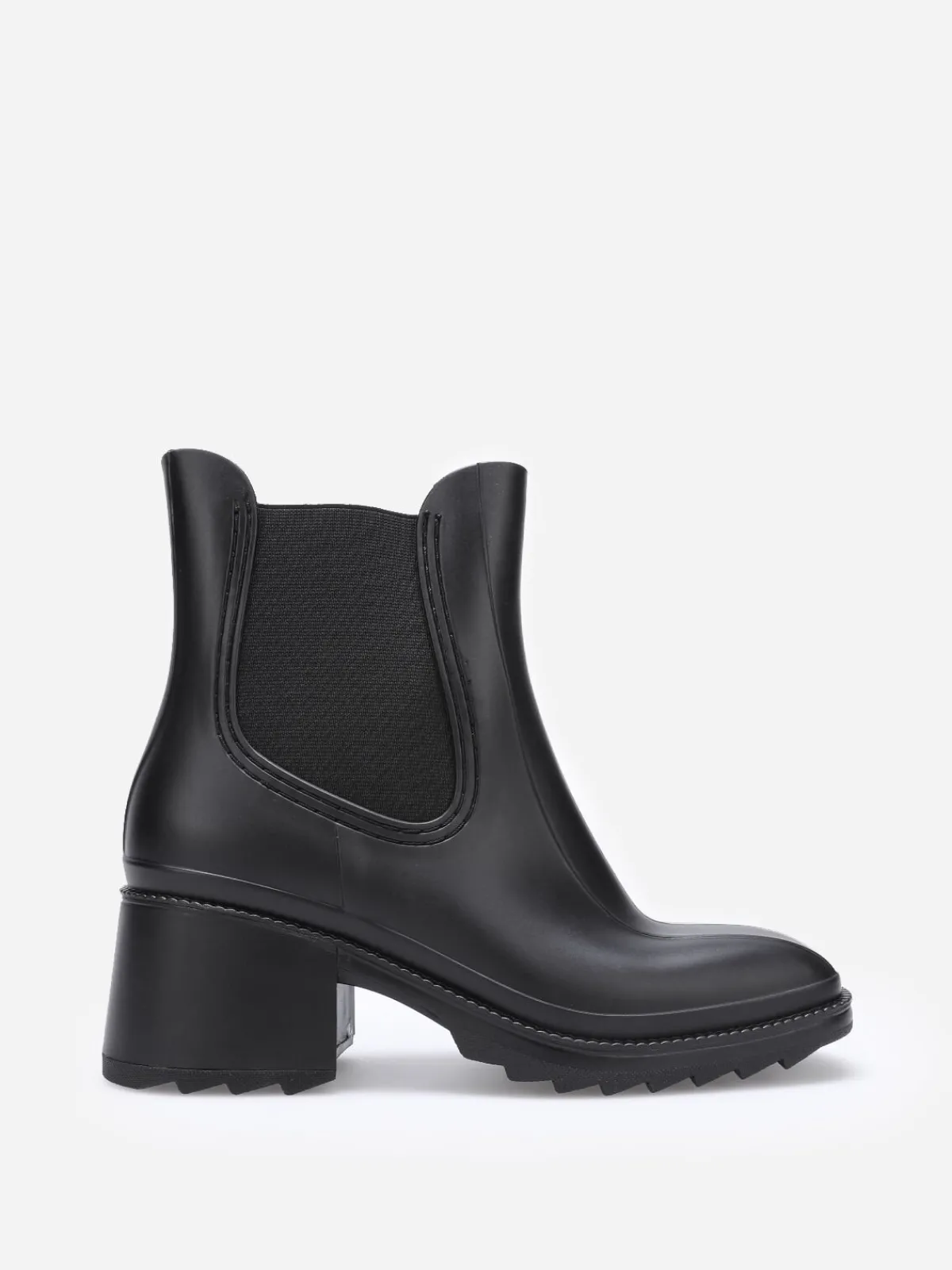 New La Modeuse Bottines de pluie style Chelsea Noir