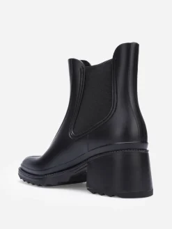 New La Modeuse Bottines de pluie style Chelsea Noir