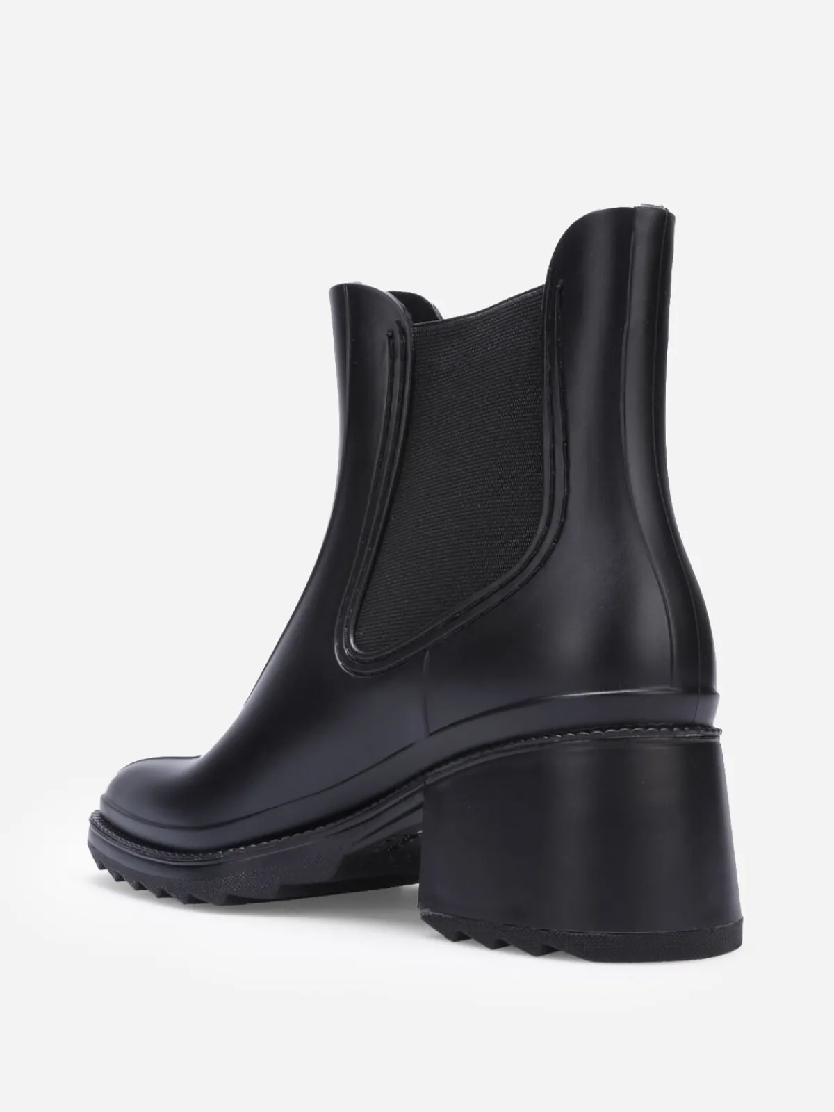 New La Modeuse Bottines de pluie style Chelsea Noir