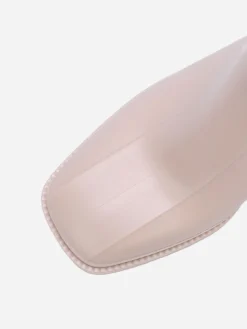 Best La Modeuse Bottines de pluie style Chelsea Beige