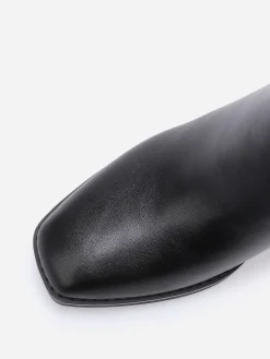 Hot La Modeuse Bottines en simili à mors doré Noir
