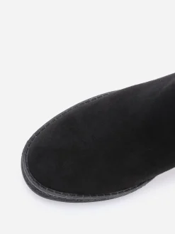 Best La Modeuse Bottines en suédine à bride et boucle métallique Noir