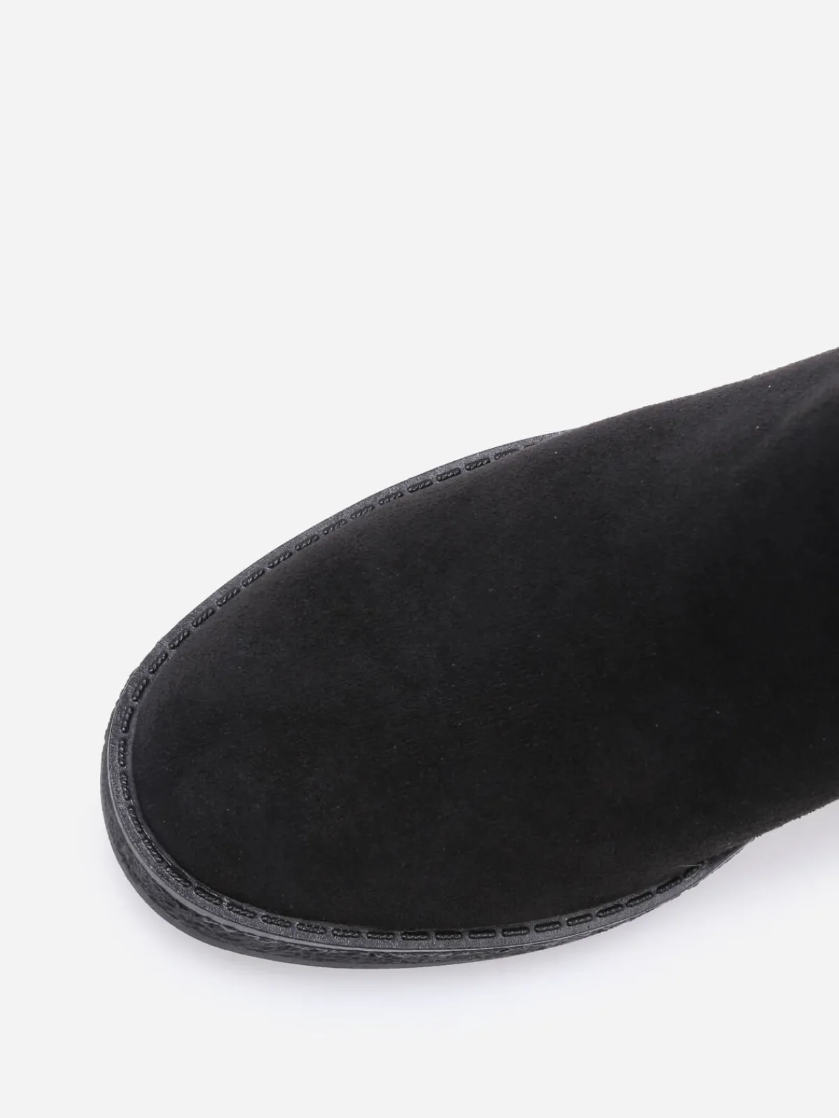Best La Modeuse Bottines en suédine à bride et boucle métallique Noir