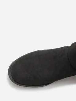 Sale La Modeuse Bottines en suédine à sangles Noir