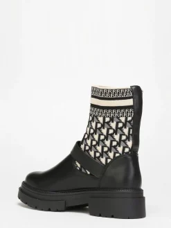Best La Modeuse Bottines et bi-matières Noir