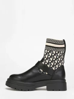 Best La Modeuse Bottines et bi-matières Noir