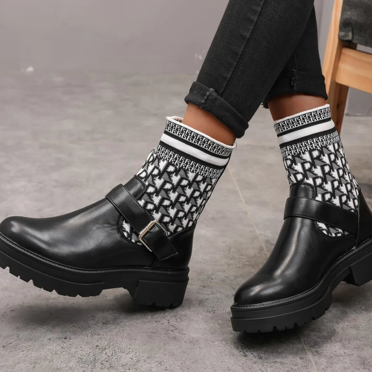 Online La Modeuse Bottines et bi-matières