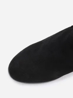 Hot La Modeuse Bottines montantes en suédine à talon Noir