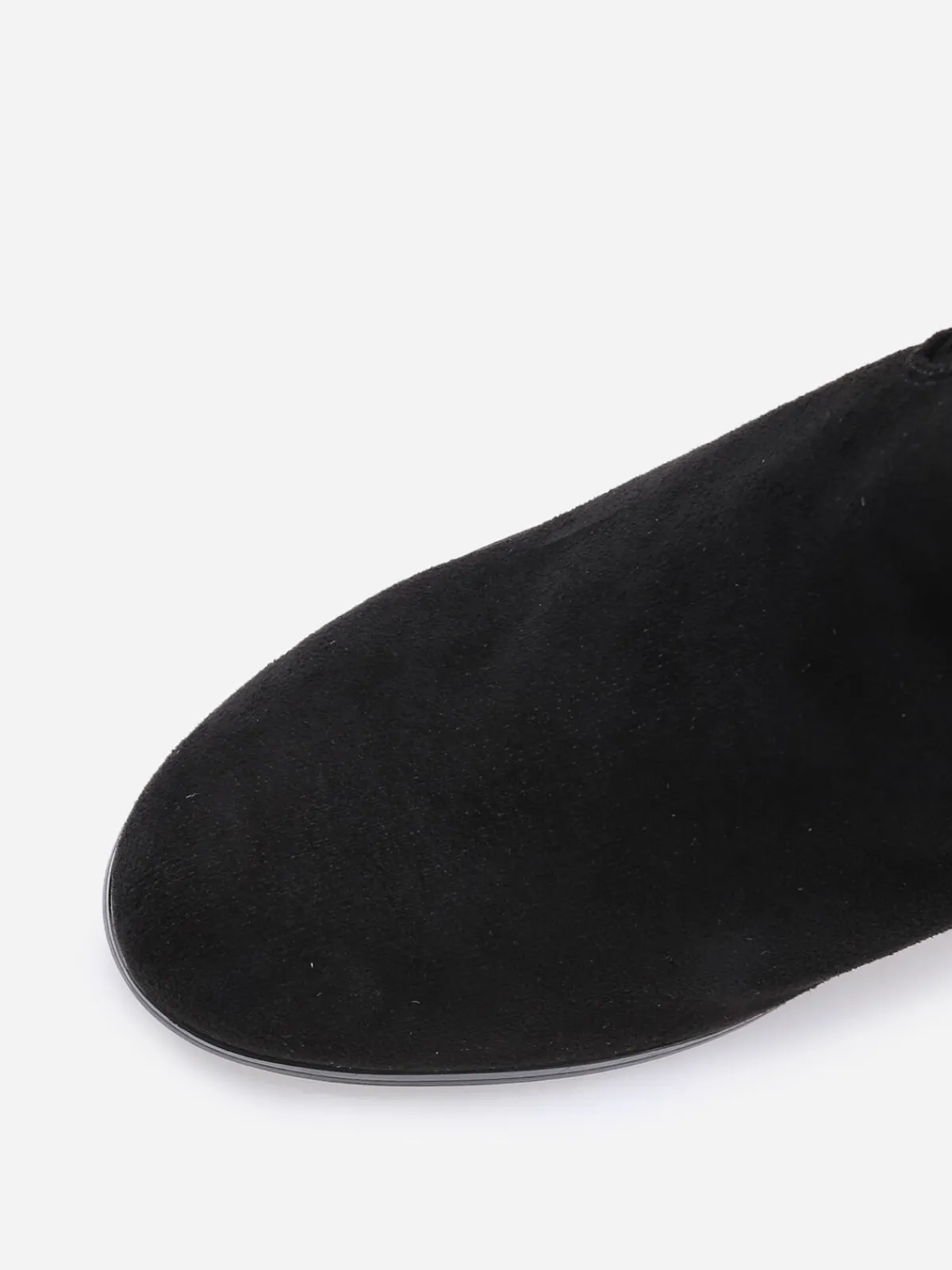 Hot La Modeuse Bottines montantes en suédine à talon Noir