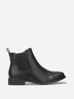 Best La Modeuse Bottines plates chelsea en simili Noir