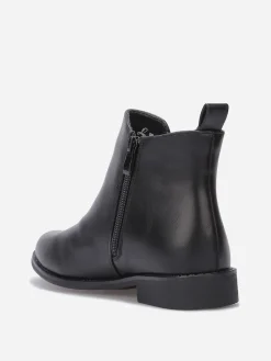 Best La Modeuse Bottines plates chelsea en simili Noir
