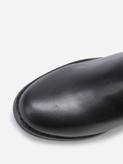 Best La Modeuse Bottines plates chelsea en simili Noir