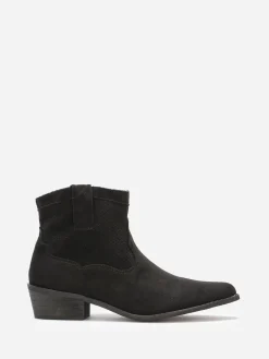 New La Modeuse Bottines pointues style cowboy Noir
