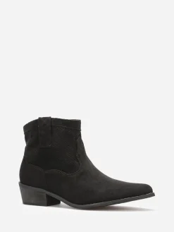 New La Modeuse Bottines pointues style cowboy Noir