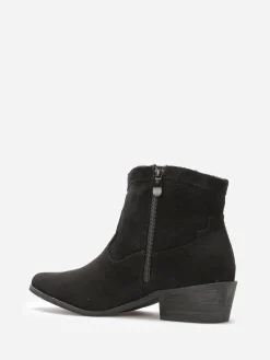 New La Modeuse Bottines pointues style cowboy Noir