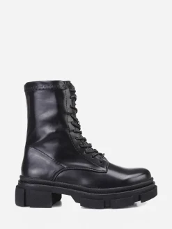 Online La Modeuse Bottines rangers à plateforme crantée Noir