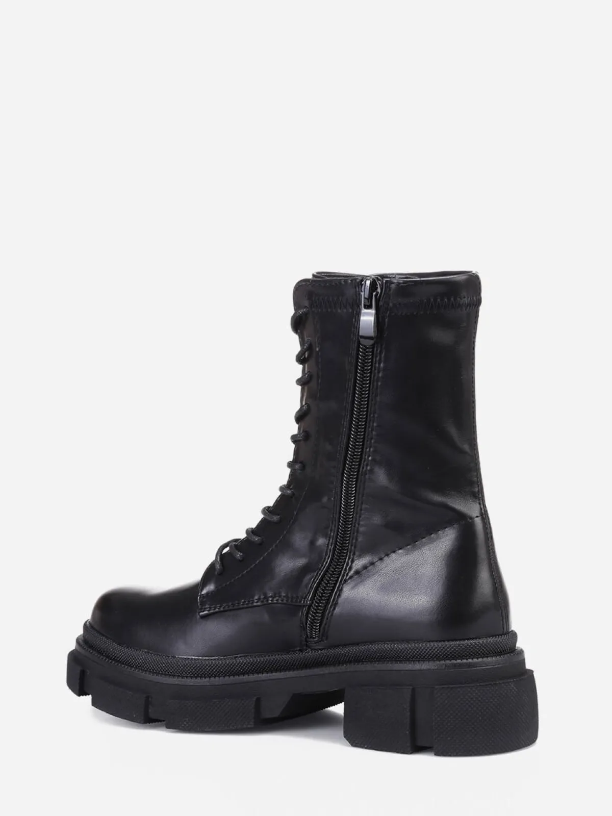 Online La Modeuse Bottines rangers à plateforme crantée Noir