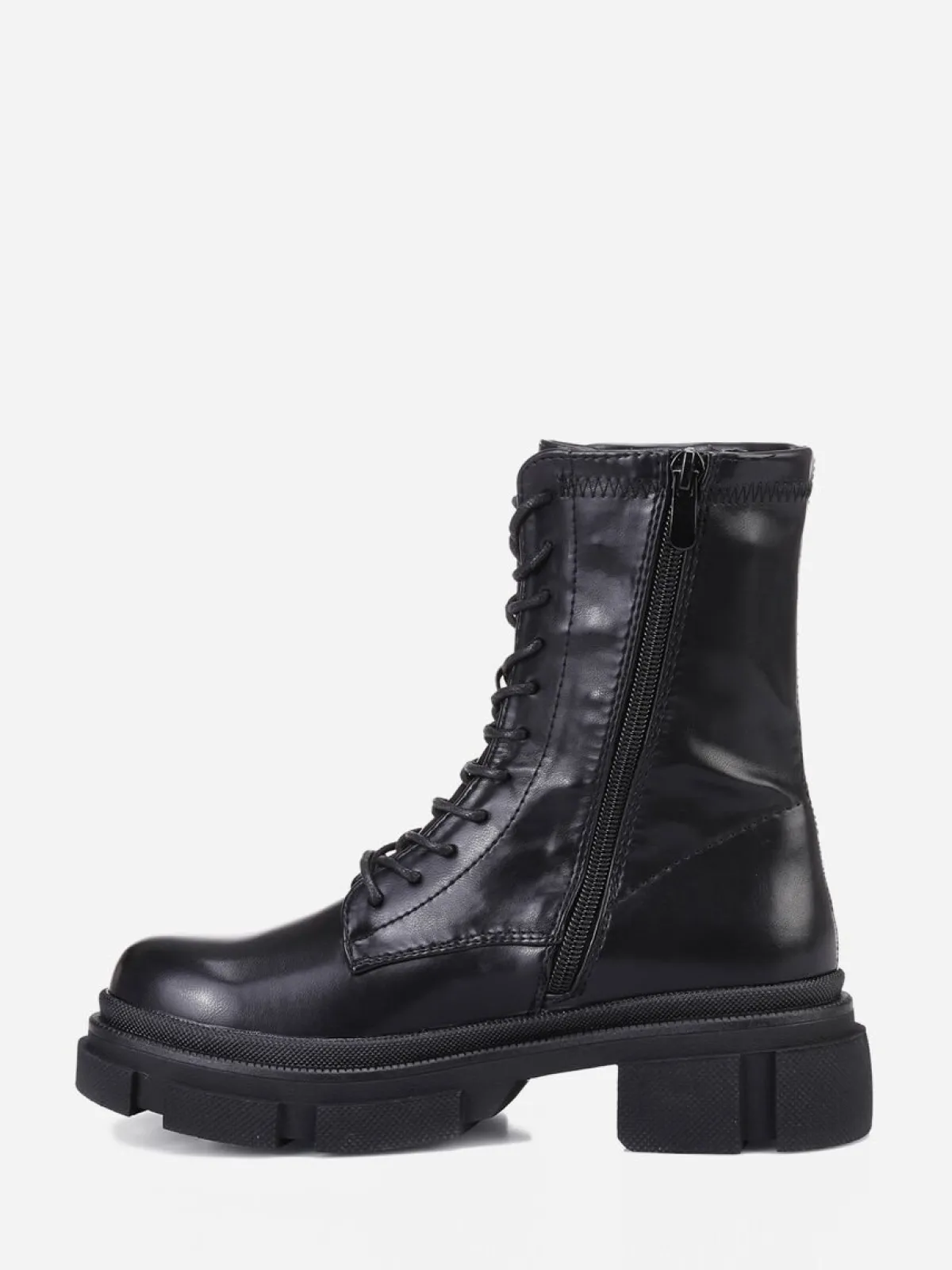 Online La Modeuse Bottines rangers à plateforme crantée Noir
