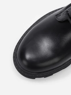 Best La Modeuse Bottines rangers en maille et simili Noir