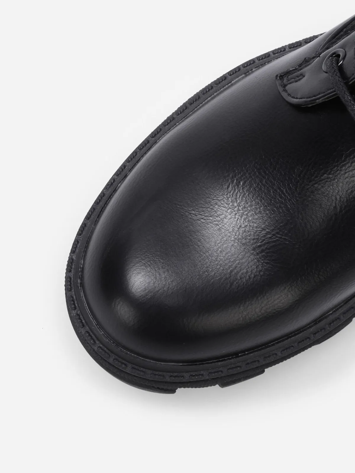 Best La Modeuse Bottines rangers en maille et simili Noir