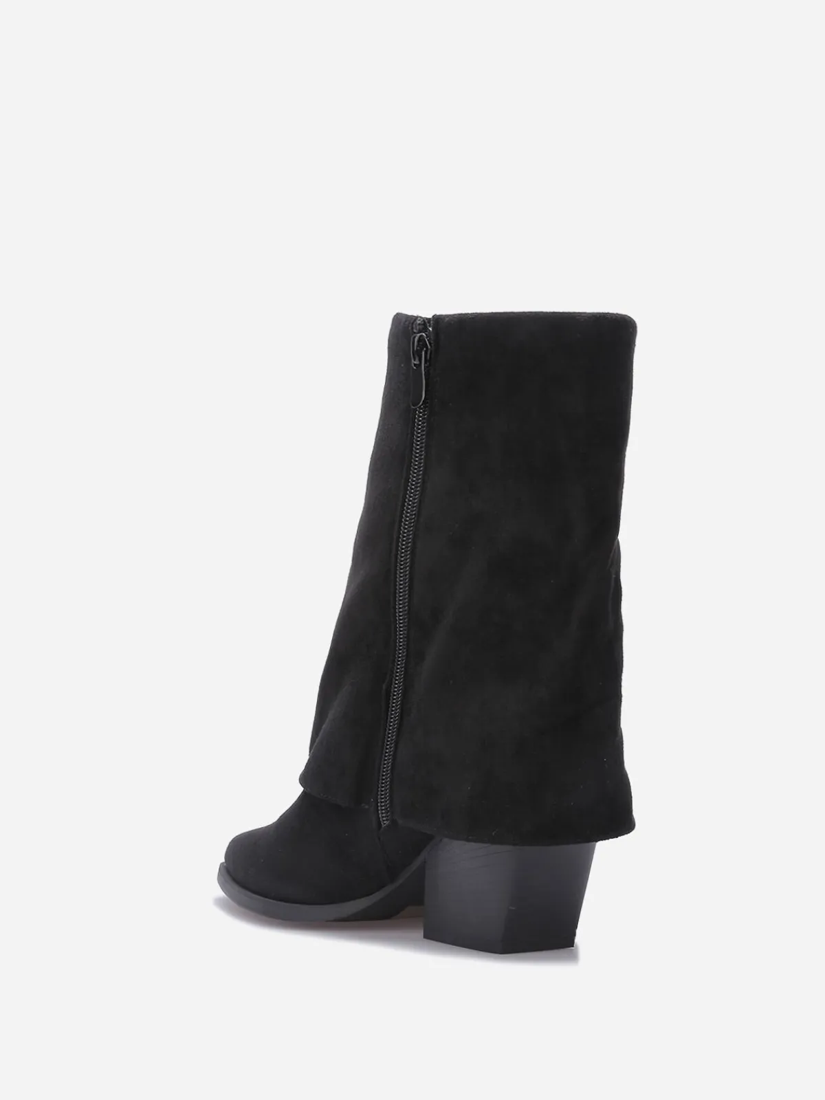 Hot La Modeuse Bottines santiags à revers Noir