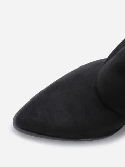 Hot La Modeuse Bottines santiags à revers Noir