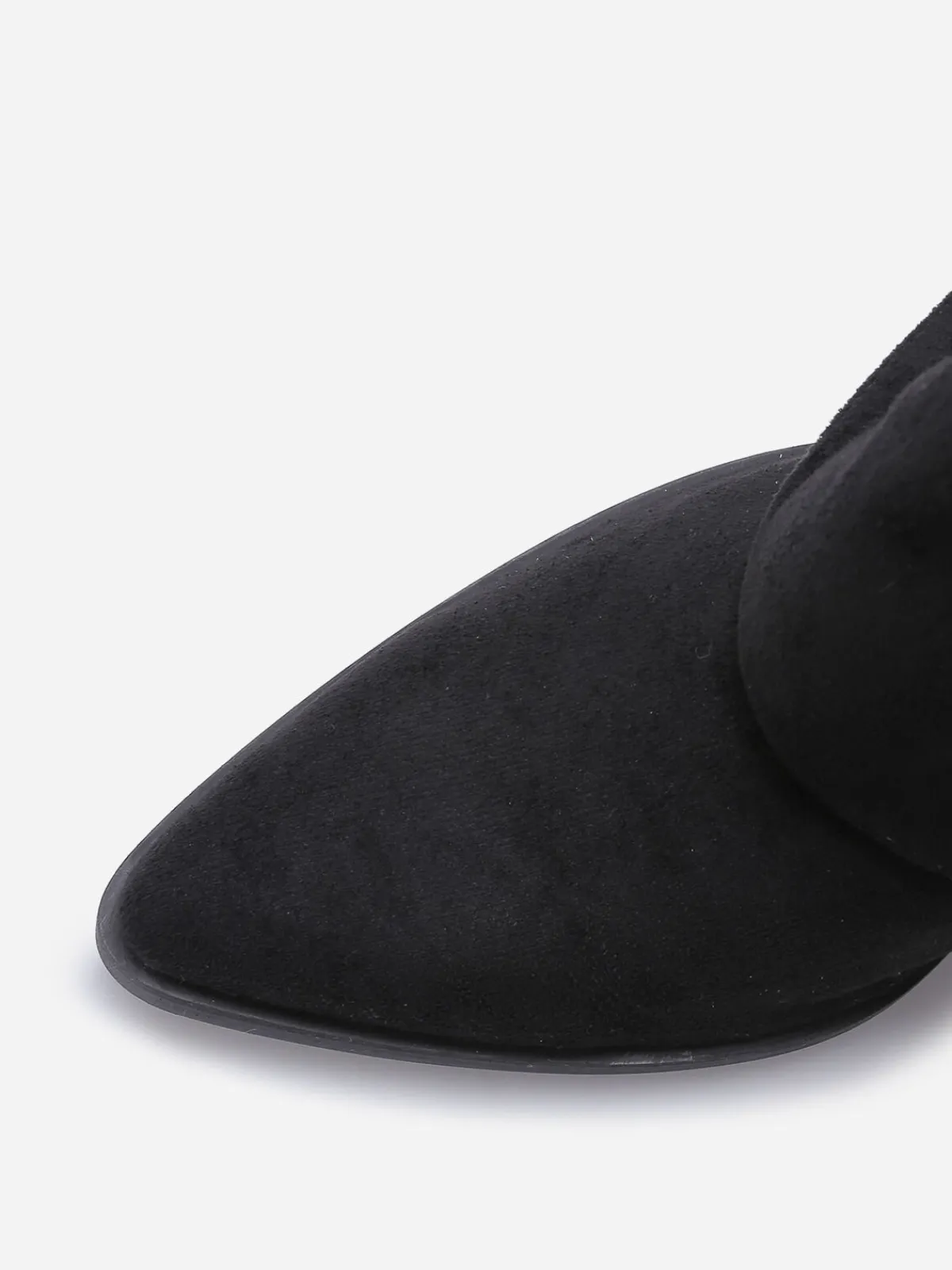 Hot La Modeuse Bottines santiags à revers Noir