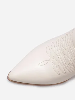 Best La Modeuse Bottines santiags avec surpiqûres Beige
