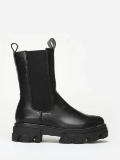 New La Modeuse Bottines style chelsea à semelle crantée Noir
